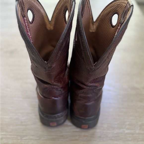 Twisted X men’s Brown Leather Western cowboy leather round toe Boots size 8 B main image 4